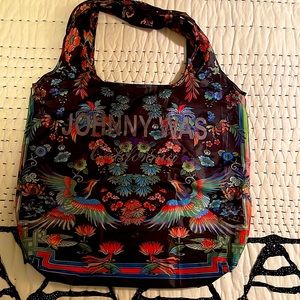 Johnny Was "Dreamer" fold up nylon Tote Bag